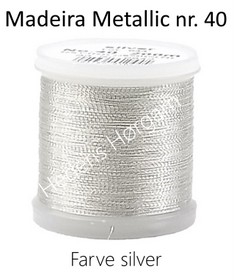 Madeira Metallic nr. 40 farve Silver